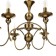 Milano chandelier 6he14 40W bronze 68x68x79 cm
