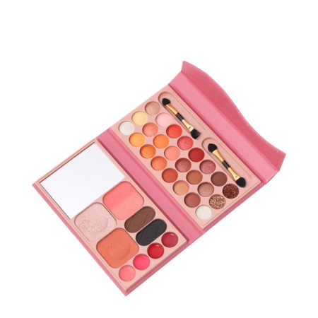 A set of decorative cosmetics (highlighter, shadows for eyebrows, blush, glitter, eye shadow)-1
