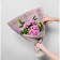 Flower film Two -way Packaging “Love You”, lilac, 56 x 56 cm