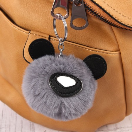 Fluffy on the ring "Bear -tooy Posik heart" MIX 8x8 cm-3