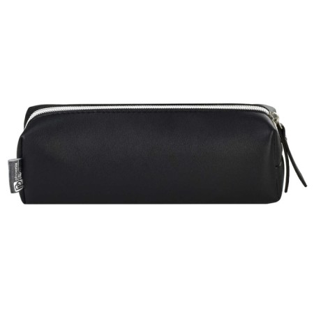 Penal is soft, 1 department, 55 x 195 x 60 mm, voluminous, artificial leather, with a window, nylon, Phoenix "Cat" Black 61314-3