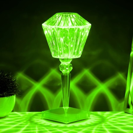 Table lamp with Somani PDU LED 16 colors USB 11x11x25 cm Risalux-5