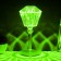 Table lamp with Somani PDU LED 16 colors USB 11x11x25 cm Risalux