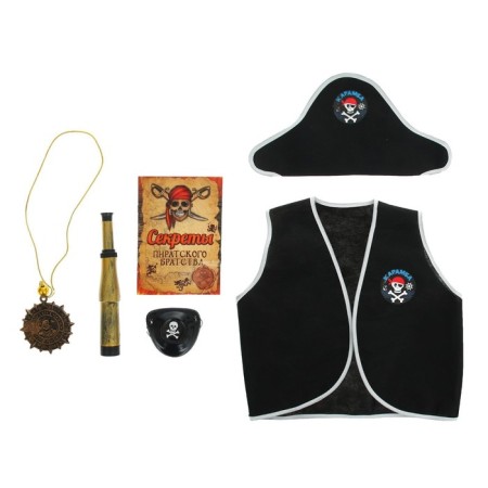 A set of pirate "Karam", 6 items: a hat, a vest, an overshadow, an order, a telescope, a code-6