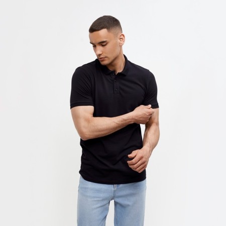 T-shirt (Polo) Male Minaku Regular Fit: Black Color, Rr. 54-3