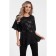Female blouse, size 42, black color