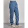 Warmed female trousers, size 48, blue color
