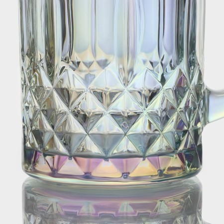 Glass glass for beer "Crystal", 500 ml, pearly color-1