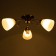 Olivia chandelier 3x40W E27 bronze 45x43x20 cm