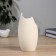 VAZA Ceramics Table "Wilston" D-4.5cm, 17x9.5 cm, beige