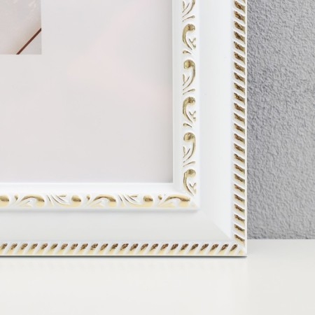 Photo frame plastic "Mira" 25x25 cm white (plastic screen)-1