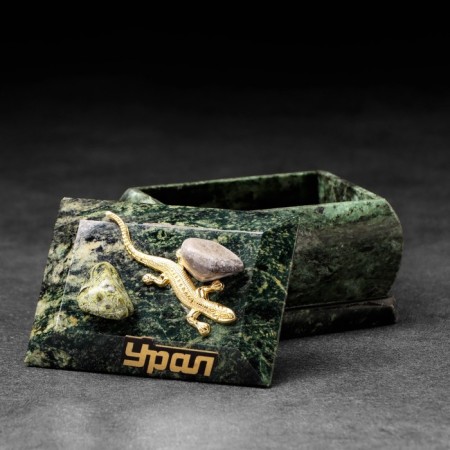 Corps "Ural" rectangular, coil, with decorative stone, 7.5x5x5x5.5 cm-6