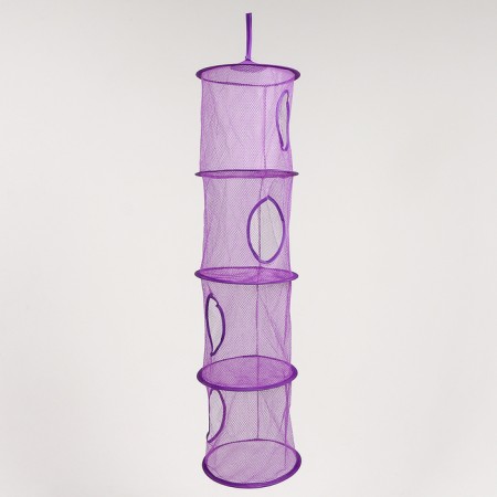 Basket suspended for toys 4 sections mix 27x27x92 cm-1