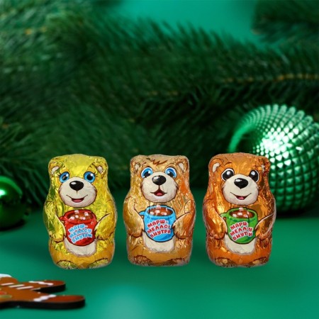 Chocolate bomb "Bear with Marshmallow", mix, 35 g