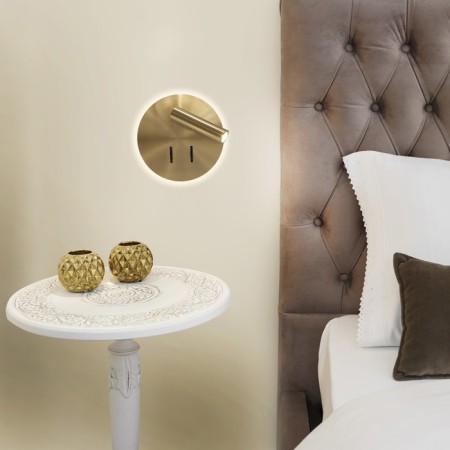 Wall lamp Mantra Cayman, Led, 210+410lm, 3000k, 110 mm, gold color-2