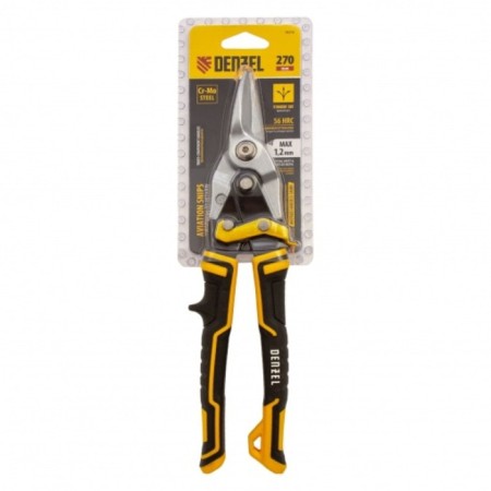 Scissors for metal Denzel, 270 mm, direct cut, steel CRMO, three-complex.ruk-ki-2