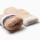 Women's mittens at the lawsuit Minaku Raw 22 cm beige