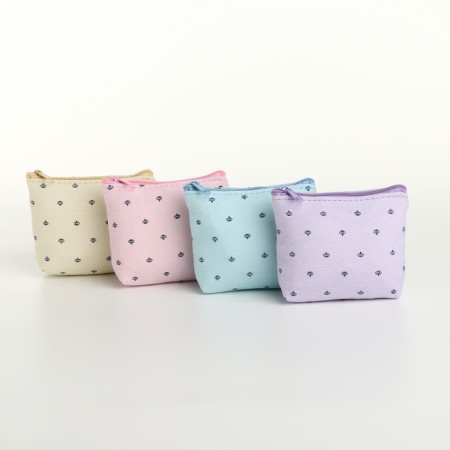 Women's wallet with zipper, color mix-1