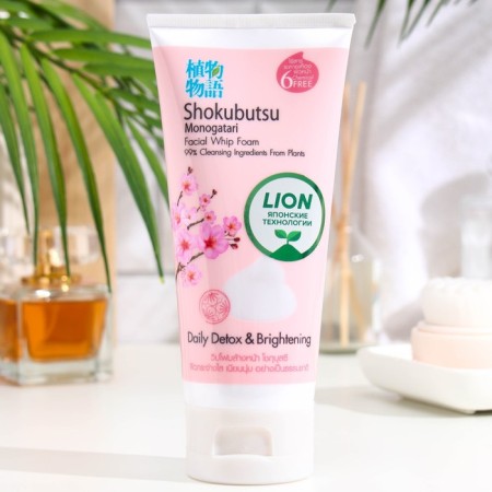 Foam-Detox for washing Lion Thailand Shokubutsu with Sakura, 100 g