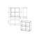 Stylish rack, 720x300x740, ash shimo light