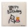 Single -layer paper napkins "Happy Birthday" dude with a cake 24x24 cm, set of 20 pcs.