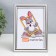 Photo frame plastic 10x15 cm silver (112)