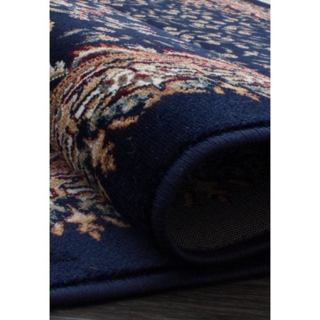 Rectangular carpet Merinos iSfahan, size 160x220 cm, Navy color-2