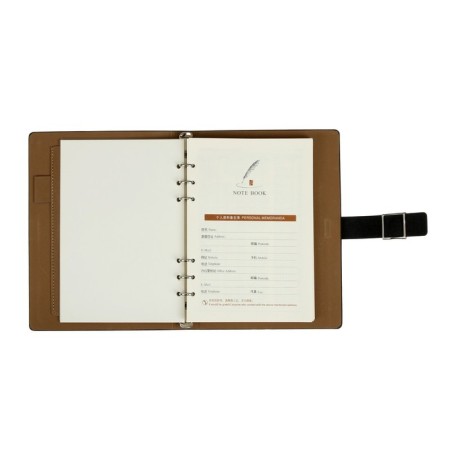 Organizer "New" A5, with a head of 92 sheets in a ruler, leatherette cover, mix-6