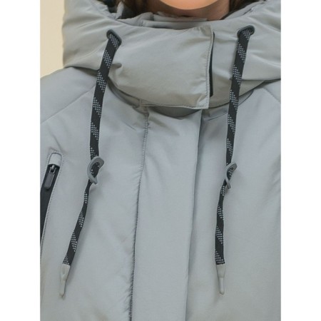 Coat for girls, height 116 cm, gray color-14