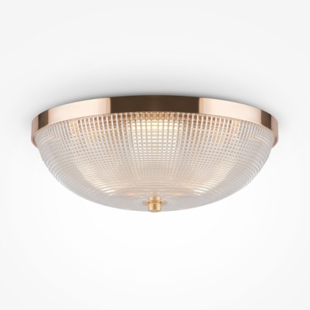 Ceiling light MayToni C046CL-03G, 3CHE14, 60W, 30.4x30.4x13 cm, gold color