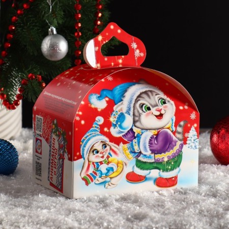 Gift box "Snowballs", chest, 18.5 x 12.5 x 16.5 cm-1