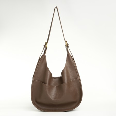Women's bag on magnet Textura, average size, brown color