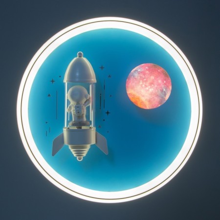 Lamp "Rocket in space" LED 48W E27 White-blue 47x47x15 cm Bayerlux-2