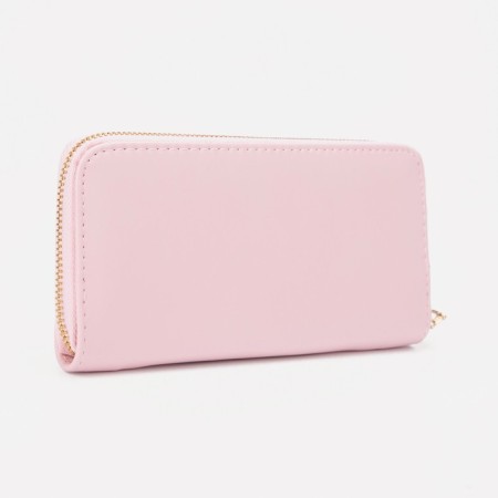 Women's wallet with lightning, pink color-1