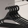 Set of hangers for clothing, size 46-48, 5 pcs, black color