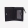 Women's wallet on the button, black color