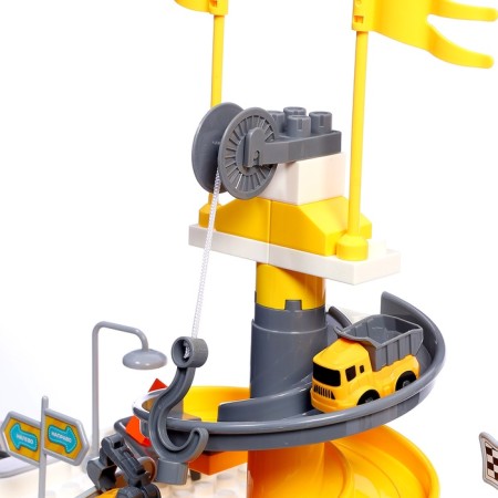 Interactive set-parking “Adventures at a construction site”, 4 machines in a set, mobile elements, accessories-10