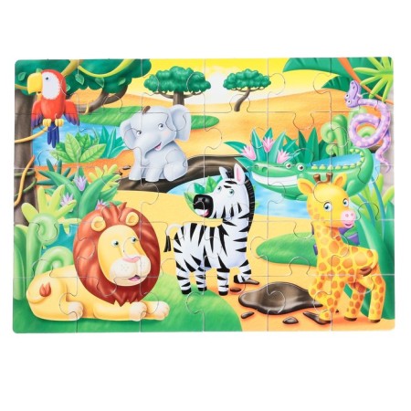 Puzzle "who lives in the jungle", 30 elements-3