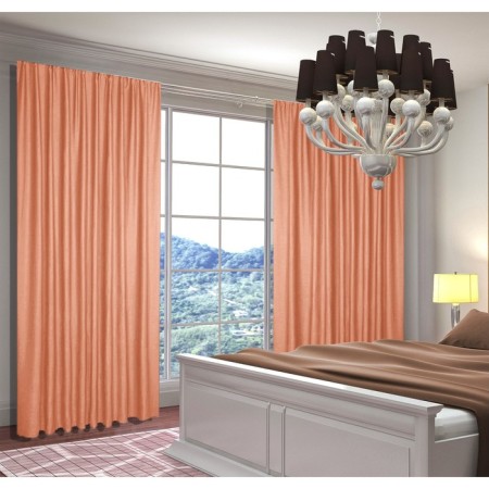 Set of curtains, size 150x250 cm, 2 pcs, peach color
