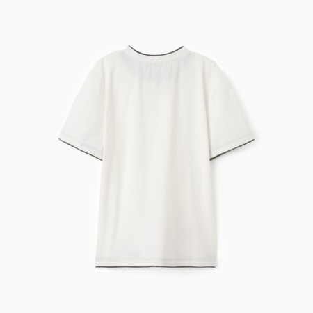 T -shirt male, milk color, size 52-3