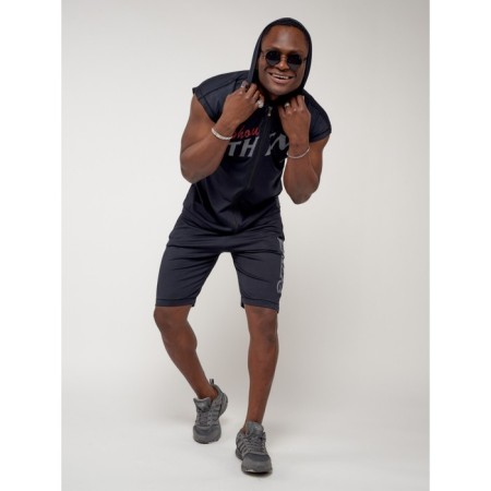 Sports suit men's, size 50-52, dark blue color-7