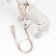 A set with a soft slope "peas", size m, leash 120 x 1.5 cm, og 34-66 cm, pink