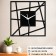 Wall of metal "lines", silent, d-30 cm, black, aa