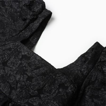 Women's dress with a bow Mist, p. L, black-10
