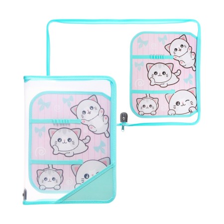 Labor folder A4, 325 x 230 x 25 mm, lightning around, folding bar, plastic, PTR-1, calligrata "Funny Persians"-2