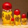 Nesting doll "Nina", red scarf, 6 puppet, 12-14 cm