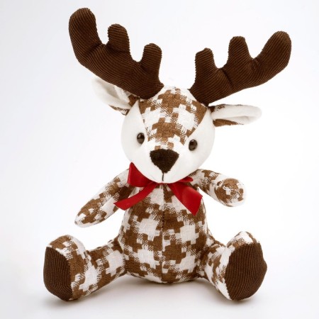 Soft toy "Deer", 25 cm, brown color-1