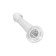Unrealistic phallimitator Jelly Dildo Xl Toyfa Basic, TPE, transparent, 22 cm