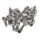 Wheel bolt, SkyWay, M12x1.25x27, D = 20mm, for hexagon 12mm, chrome, l = 51mm, set 20 pcs 79378