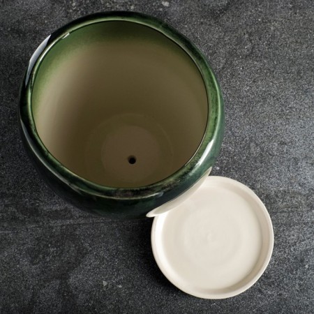 Set of pots 3 pcs. "Spring" green 15 l/ 5.5 l/ 1.5 l-3